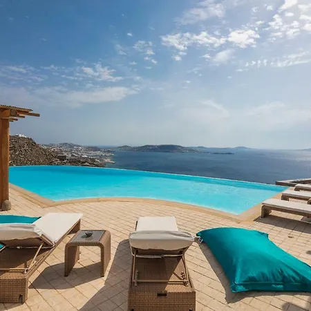 וילה Black Diamond Luxurious Mykonian Blue Mykonos Town